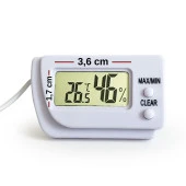 AEK-Tech Dijital Min-Max Prob Termometre Nem Ölçer Beyaz - 4
