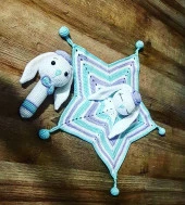 Uzun Kulak Tavşan Yenidoğan Seti Amigurumi Organik Oyuncak - 1