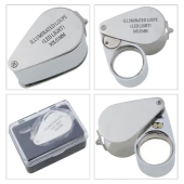 Kontrol Için Özel Kutulu Metal Işıklı Lup 30X21 - 2