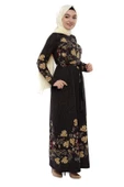 Moda Çizgi Tesettür Elbise - 1