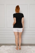Moda Çizgi Kadın Penye Boxer 5871 - 3