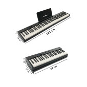 Midex Plx-100Bk-St Taşınabilir Dijital Piyano Tuş Hassasiyetli 88 Tuş Bluetooth Şarjlı thumbnail 5
