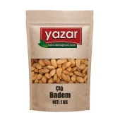 Yazar Kuruyemiş Çiğ Badem İçi  1 Kg - 1