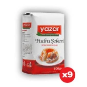 Yazar Pudra Şekeri 500 Gr x 9 Paket - 1