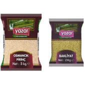 Yazar Osmancık Pirinç 5 Kg. + Yeşil Mercimek 2 Kg. - 1
