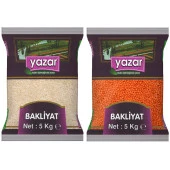 Yazar Pilavlık Pirinç 5 Kg. + Kırmızı Mercimek 5 Kg. - 1