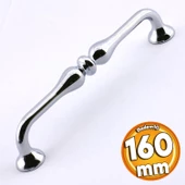 Yayık Kulp Mobilya Mutfak Dolabı Çekmece Dolap Kulpları Kapak Kulpu Kulbu Krom Renk 160 mm Metal thumbnail 1