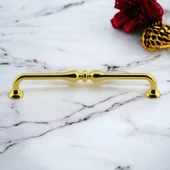 Yayık Kulp Mobilya Mutfak Dolabı Çekmece Dolap Kulpları Kapak Kulpu Kulbu Gold Renk 160 mm Metal thumbnail 6
