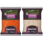 Yazar Kırmızı Mercimek 5 Kg. + Çumra Fasulye 5 Kg. - 1