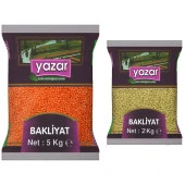 Yazar Kırmızı Mercimek 5 Kg. + Yeşil Mercimek 2 Kg. - 1