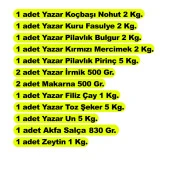 Yazar Ramazan Paketi 12 Parça 28 Kg - 2