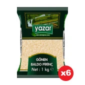 Yazar Gönen Baldo Pirinç 1 Kg x 6 adet thumbnail 1
