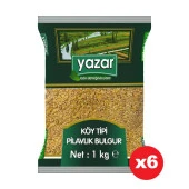 Yazar Köy Tipi Pilavlık Bulgur 1 Kg x 6 Paket - 1