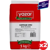 Yazar Taş Değirmende Öğütülmüş Çavdar Unu 5 Kg x 2 Paket - 1