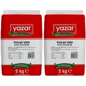 Yazar Doğal Gluten Düşük Yulaf Unu  5 Kg x 2 Paket Taş değirmende Öğütülmüş - 2