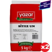 Yazar Taş Değirmende Öğütülmüş Siyez Unu 5 Kg x 2 Paket - 1