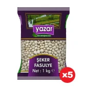 Yazar Şeker Fasulye 1 Kg. x 5 Paket - 1