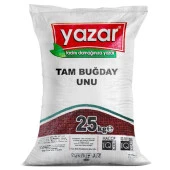 Yazar Taş değirmende Öğütülmüş Tam Buğday Unu 25 Kg thumbnail 1