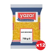 Yazar Sarı Mercimek 750 Gr x 12 Adet - 1