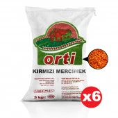 Orti Kırmızı Mercimek 5 Kg x 6 Paket. thumbnail 1