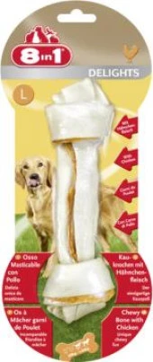 8in1 Delights Bone Tavuk Sarılı Köpek Ödülü 85 Gr L Boy - 1