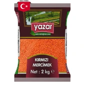 Yazar Yerli Kırmızı Mercimek 2 Kg. - 1