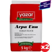 Yazar Taş Değirmende Öğütülmüş Arpa Unu 5 Kg X 2 Paket - 1