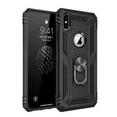 iPhone XS Max Kılıf Panzer Ring Tam Koruma Arka Kapak - 4