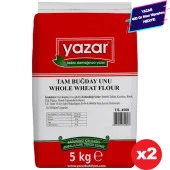 Yazar Taş Değirmende Öğütülmüş Tam Buğday Unu 5 Kg X 2 Paket - 1