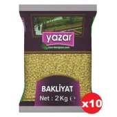 Yazar Yeşil Mercimek 2 Kg x 10 Adet  Proteini Yüksek İç Anadolu Bölgesi Ürünüdür - 1