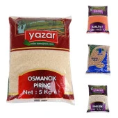 Yazar Kuru Gıda Seti 5KG Osmancık+5KG Kırmızı Mercimek+5KG Nohut+5KG Fasulye=20kg - 1