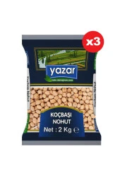YAZAR KOÇBAŞI NOHUT 9 ML. 2 KG X 3 PAKET - 1