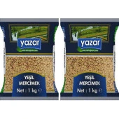 Yazar Yeşil Mercimek 1 Kg x 2 Paket - 2