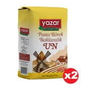 Yazar Pastalık Böreklik Baklavalık Çok Amaçlı Un 1 Kg x 2 Paket - 1