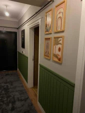 Renkli Duvarlar Iskandınav Model( 18 X 104 Cm )Dekoratif Duvar Paneli  Boyanabilir Ahşap 6 Mm Ham Mdf Duvar Paneli - 1