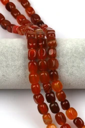 Akik Doğal Taş Dizi 8 x 12 mm Şekilsiz Kesim thumbnail 1