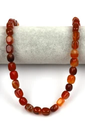 Akik Doğal Taş Dizi 8 x 12 mm Şekilsiz Kesim thumbnail 2