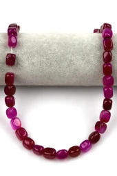 Akik Doğal Taş Dizi 8 x 12 mm Şekilsiz Kesim thumbnail 2