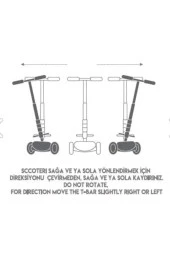 Cool Wheels Twist 3 Tekerlekli Işıklı Çocuk Scooter Mavi - 5