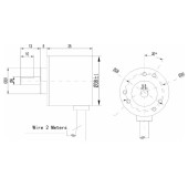 E38S6G5-1000Z-G24N 1000 Pals Optik Enkoder DC 5V/24V Rotary Döner Encoder, AB 2 Fazlı Motor - 8