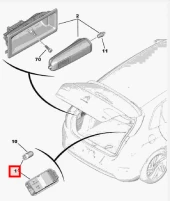 ORİJİNAL PSA 6362.N6 BAGAJ İÇ LAMBA - 3