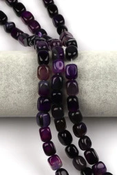 Akik Doğal Taş Dizi 8 x 12 mm Şekilsiz Kesim thumbnail 1