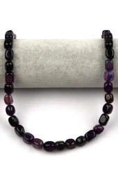 Akik Doğal Taş Dizi 8 x 12 mm Şekilsiz Kesim thumbnail 2