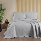 Schafer Home Elegance Yatak Örtüsü Seti 3 Parça-Gri - 1