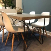 Tel Ayak Metal Masa Ayağı Ahşap Çalışma Masası Ayağı thumbnail 2