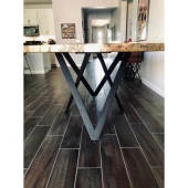 Yuvarlak Mutfak Masası Metal Masa Ayağı Profil Ayak thumbnail 5