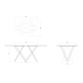 Yuvarlak Mutfak Masası Metal Masa Ayağı Profil Ayak thumbnail 7