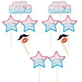 Kız mı Erkek mi Cinsiyet Belirleme Konuşma Balonu 12 Adet - 1