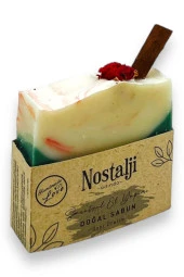 Nostalji Adında (%100 El Yapımı) Karma Pasta Tarçınlı Hamam Banyo Sabunu 110gr - 1