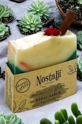 Nostalji Adında (%100 El Yapımı) Karma Pasta Tarçınlı Hamam Banyo Sabunu 110gr - 2